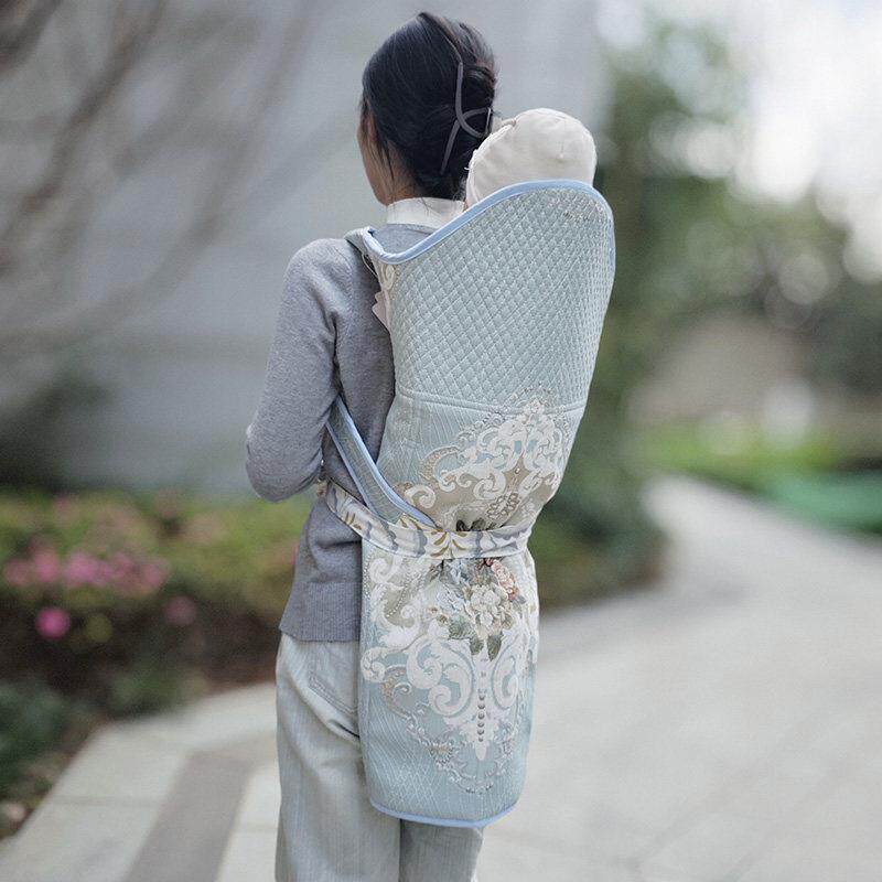 传统老式婴儿抱婴袋云南贵州四川宝宝前抱后背式背扇背巾背被四季