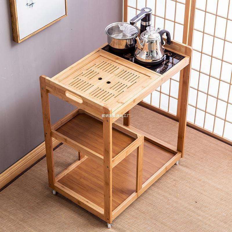移动茶车家用茶台带轮茶水柜茶盘具套装自动电磁炉简约茶桌泡茶车