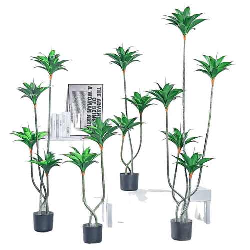 龙舌兰睡莲树仿真绿植落地盆栽树客厅室内装饰摆件假树造景植物树