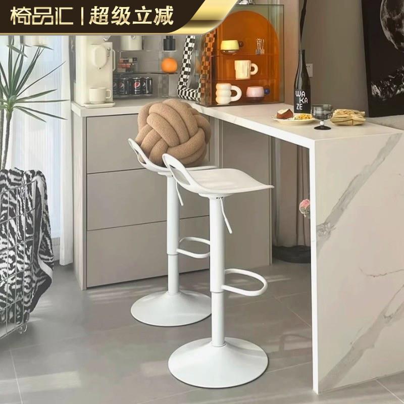 吧台椅升降椅子商用酒吧桌椅前台凳子家用高吧凳收银柜台吧椅高脚