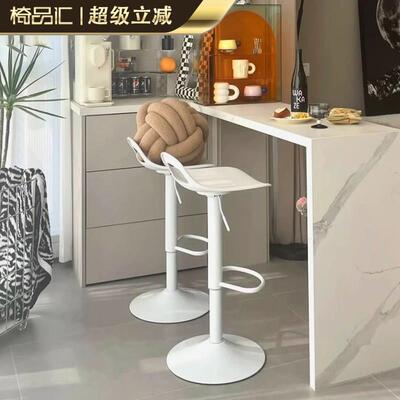 吧台椅升降椅子商用酒吧桌椅前台凳子家用高吧凳收银柜台吧椅高脚