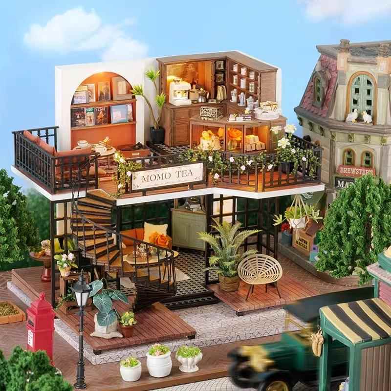 超级世界diy小屋丛林么么茶手工微缩场景模型拼装生日创意礼物女