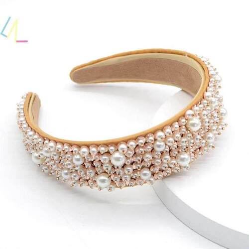 Pearl Hairband Women Headband Crown Hair Accessories Wedding