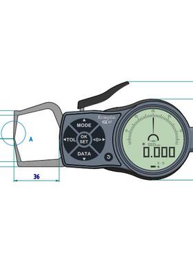 源头采购德国kroeplin指针外径卡规 K110S