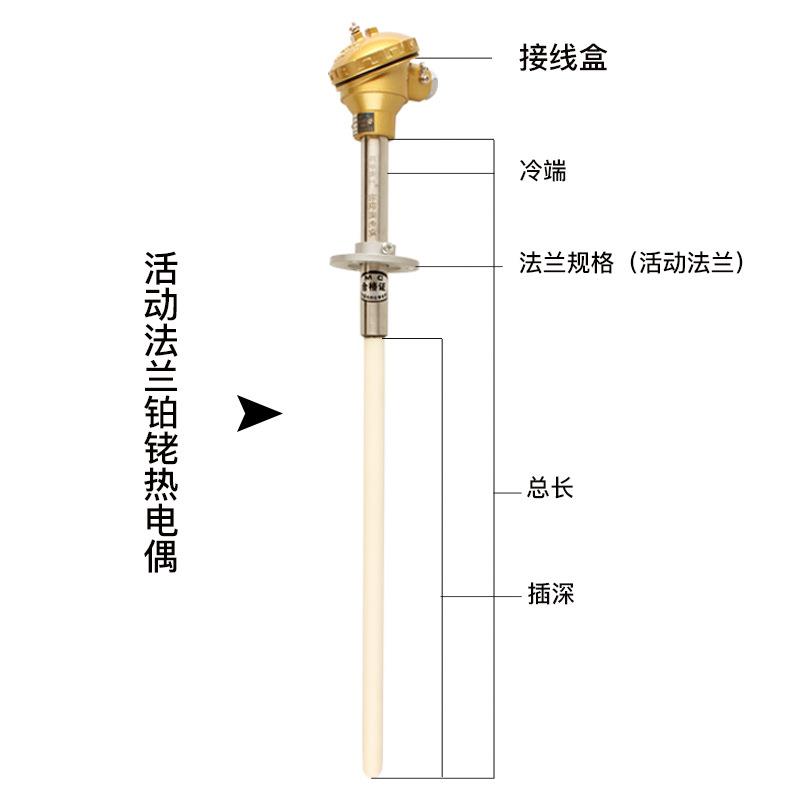 江苏环亚铂铑热电偶S型热电偶WRP130B分度陶瓷热电偶测温1600