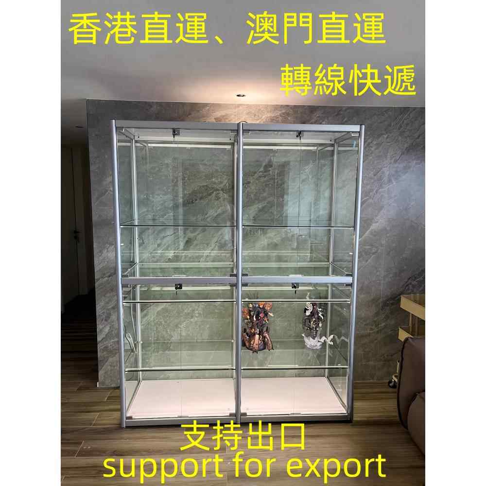 出口海外香港玻璃展示柜手办乐高模型柜公仔漫展陈列柜订造置物架