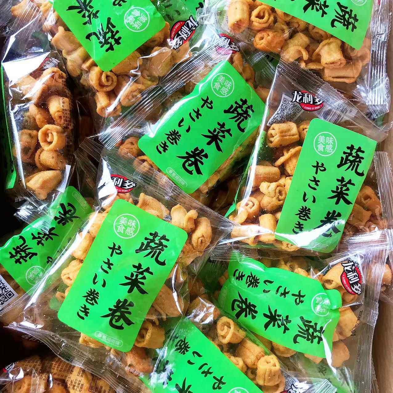 龙利多蔬菜卷5斤整箱香脆小包袋装锅巴办公休闲食品小吃零食特产