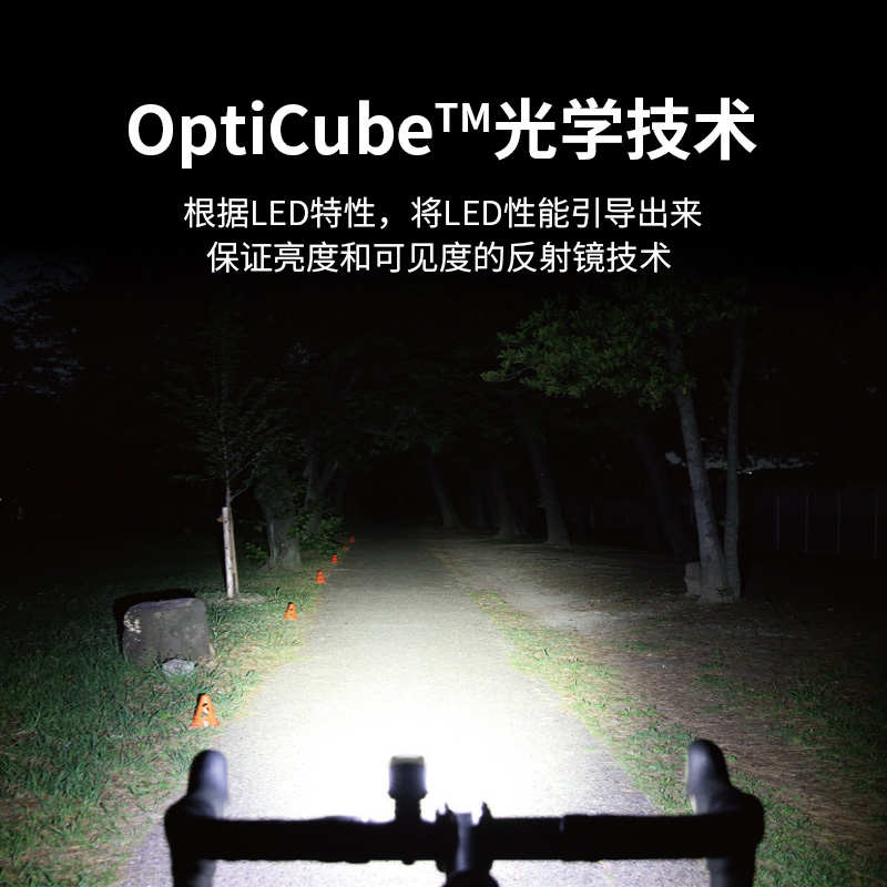 CATEYE猫眼AMPP500S自行车灯山地车前灯骑行配件装备夜骑强光手电