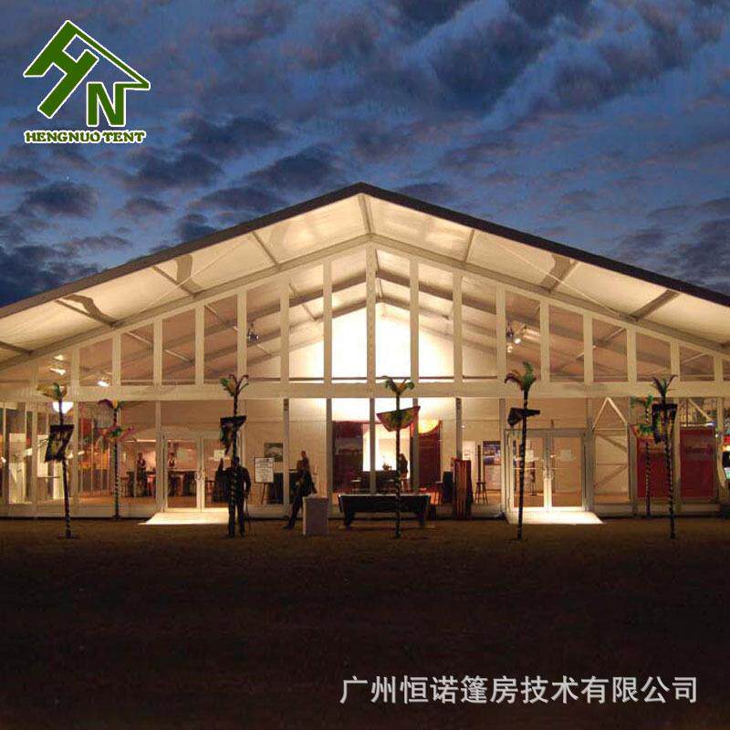 大型透明阳光房婚礼帐篷多功能可拆卸户外铝合金篷房户外餐厅帐篷