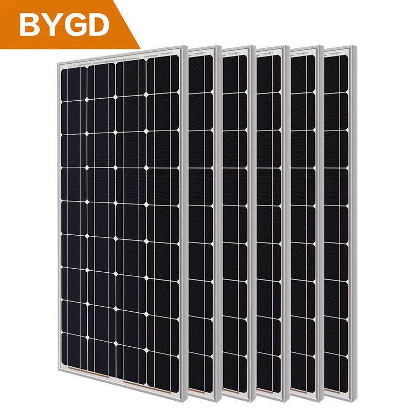 BYGD10W单1外2MDM0W300太阳W能板A级晶户发电系统solar panel