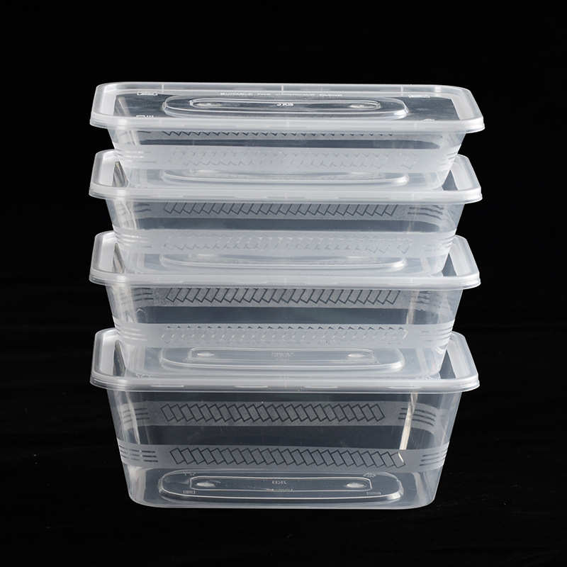 500方盒customize一次性餐盒专业长方形打包盒带盖外卖快餐盒批发