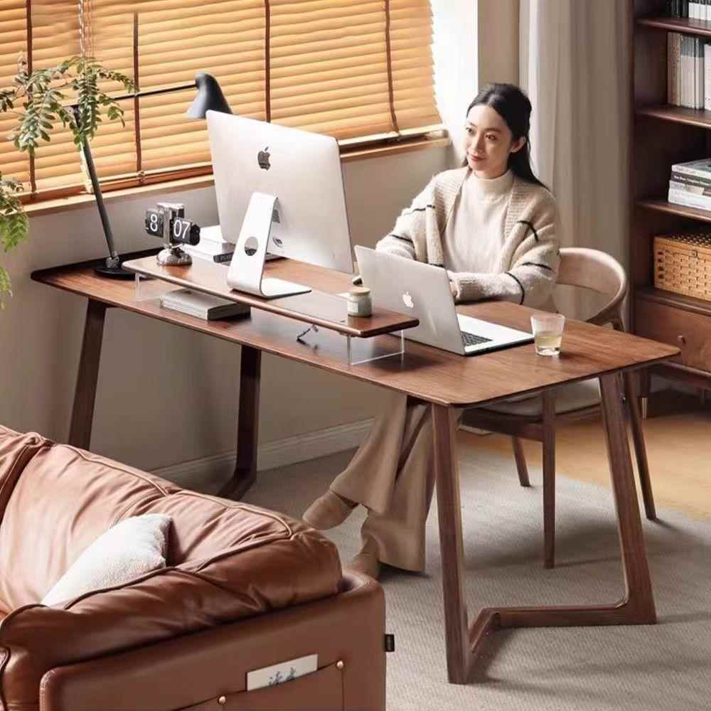 北欧长餐桌家用广岛椅桌组合长方形简约洽谈咖啡桌休闲书桌办公桌