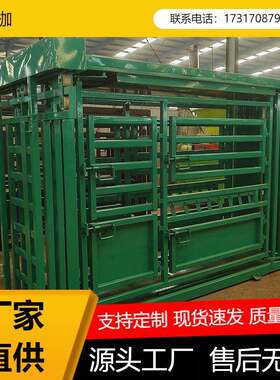 可移动牛保定栏牛场防疫打针做手术枷输精称重固定栏架奶牛