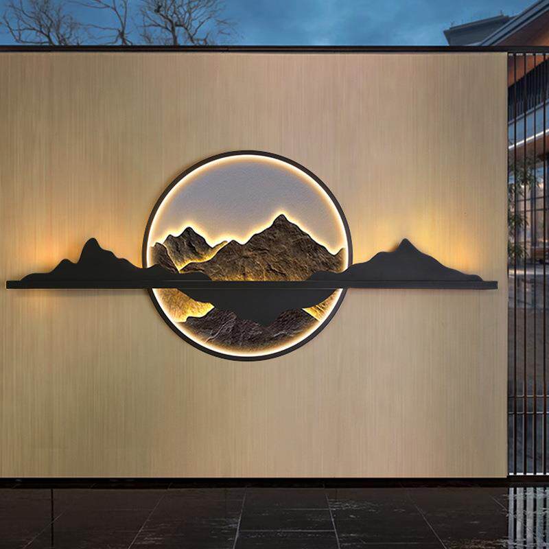 太阳灯家用户外庭院壁灯能造景装饰墅围墙防水别灯影壁墙灯景272