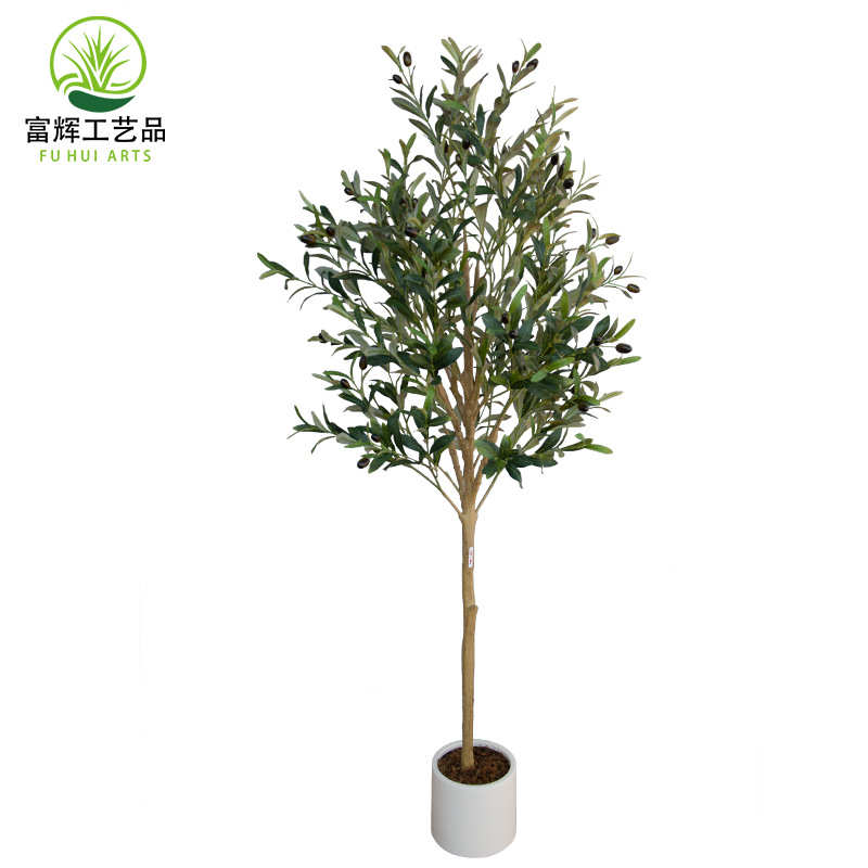 塑胶展厅树仿真假植式假室内植树绿装饰客厅拆装物假橄榄树橄榄树