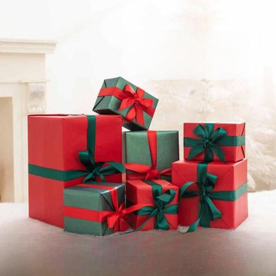 圣诞节装饰场景布置摆件儿童礼物平安夜苹果礼盒包装盒子送女朋友