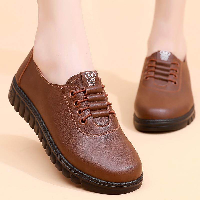 正品2023春季新款软舒适平底底防滑中妈年女休鞋中年妈单鞋闲老人,女鞋,深口单鞋,淘宝优惠券,粉丝福利购,淘宝优惠卷