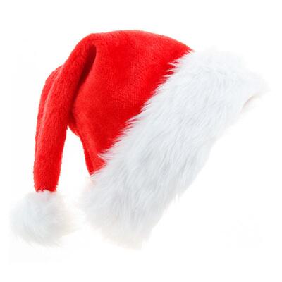 Santa hat Thickened Santa pie hat Plush Santa hat