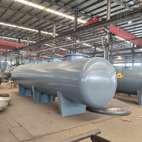 常温常压工业卧式蒸汽压缩空气中低压50立方储气分集水器
