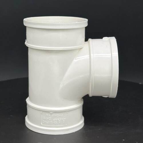 pvc大规格三通顺水排水管异变径下配件200管件315塑料400规格齐全