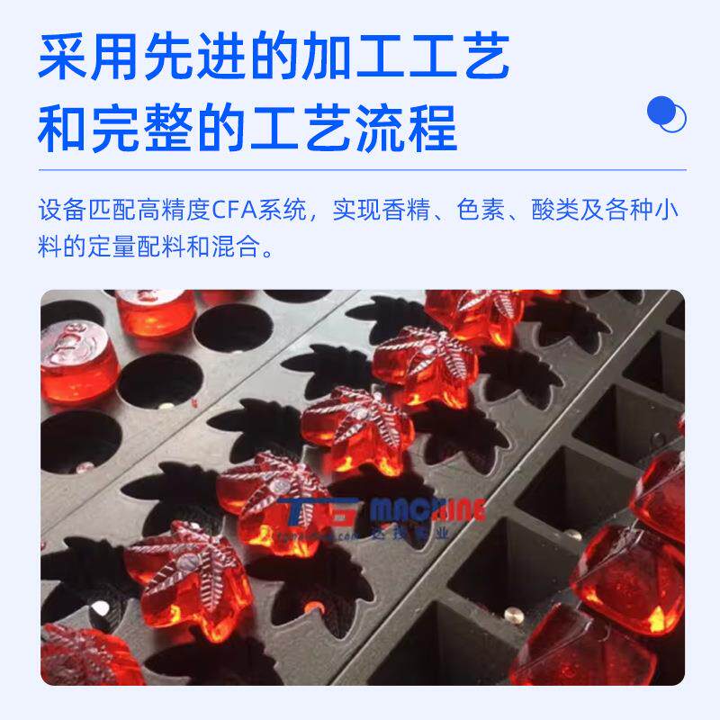 小软糖浆夹心软糖水果口味维GTW生素功能性软糖熊自动爆生产线