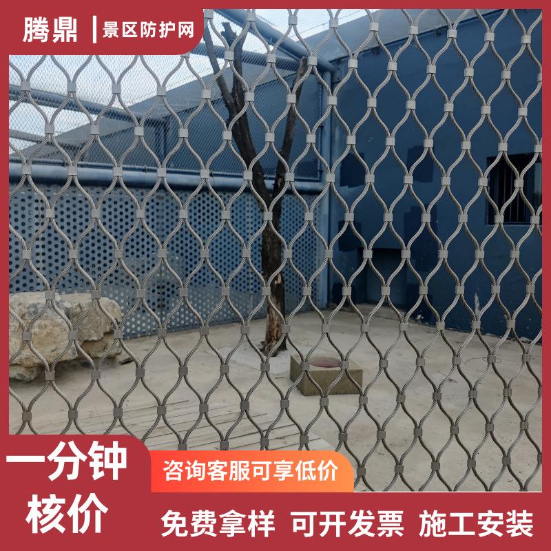 厂家景区栈桥道河两侧安全防护网高空防坠网不锈钢绳网学校防坠网