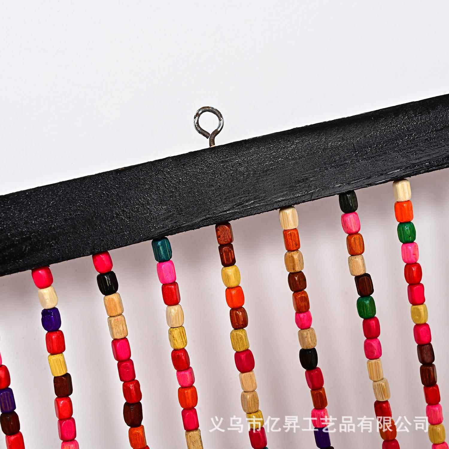 七彩色门帘成品8002玄珠关断隔帘木珠帘客厅玄实关卧室卫生间免打