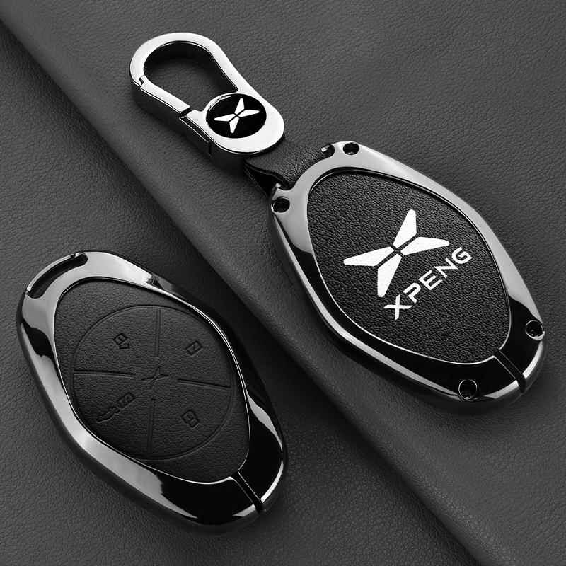 适用小鹏P7钥匙套新款G3智享版2022款钥匙扣折叠车用保护壳2021款