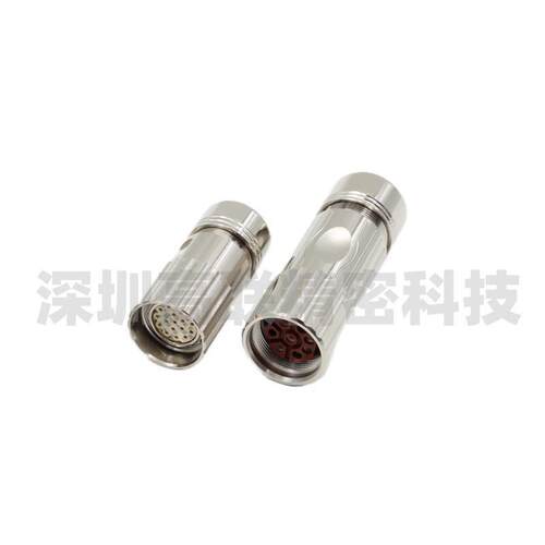 M23 8芯插头连接器航空接头伺服电机编码器6FX2003-0CG10