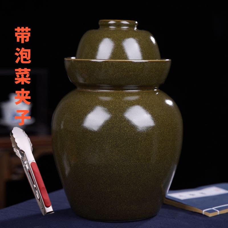 景德镇10斤20斤50斤大号手工泡菜坛子家用陶瓷彷古加厚腌酸菜坛罐