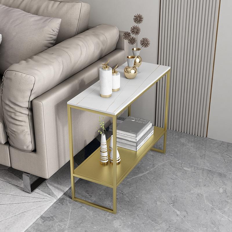 轻奢边几岩板茶几小户型沙发边方几简约现代款角几家用客厅小桌子