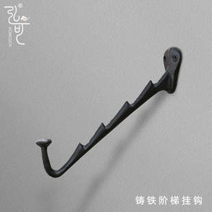 简约复古铸铁艺服装 北欧式 饰挂钩墙壁上创意置物衣架玄关家居收纳