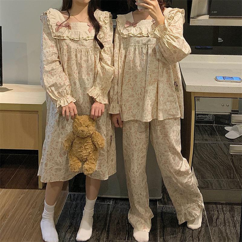 可爱睡衣女款2026新款春秋冬睡袍/浴袍