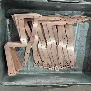 T2紫CXS铜排加工孔折弯打T2紫板铜激光加工配电铜柜排镀锡铜排