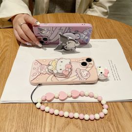 适用于苹果5手机壳少女iphone5s卡通凯蒂猫i4学生4s可爱宇航员库洛米，i11防摔i12带手链11pro软硅胶保护套