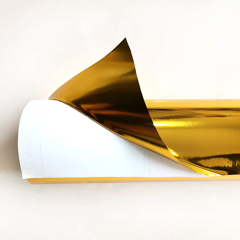 厂家直销广告刻字材料金属不干胶贴金色银色刻字贴膜改色玻璃车贴