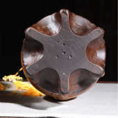 黑檀木雕葫芦福禄摆件实木质家居客厅电视柜送礼装 饰品雕刻工艺品