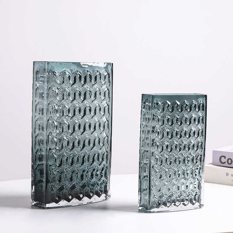 简约玻璃花瓶彩色方口珠点插花器茶几桌面家居装饰创意摆件批发,家居饰品,装饰摆件,淘宝优惠券,粉丝福利购,淘宝优惠卷