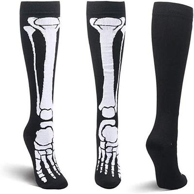 Halloween skull compression socks Stretch socks sports socks
