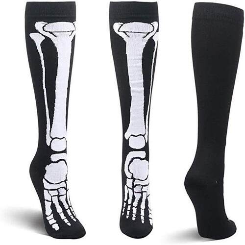 Halloween skull compression socks Stretch socks sports socks