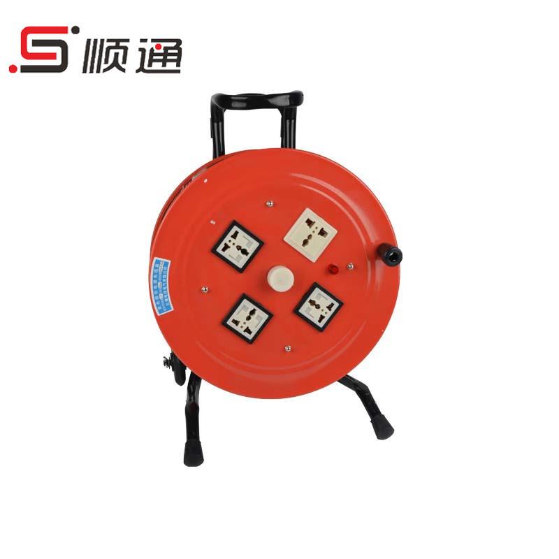 新品 绕线盘空盘30米线缆盘拖线盘2*1.5m3收线器移动电缆盘