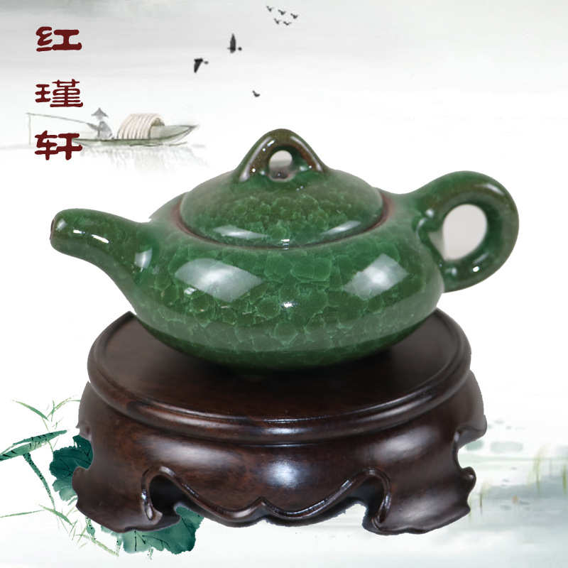 红木圆形光板简约茶壶盆景底座整木制作花瓶摆件木雕实木底座