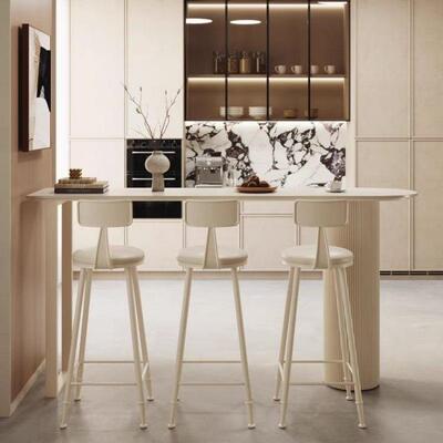 轻奢岩板吧台桌断家用客厅垭厨房PNE隔吧边台阳台靠墙口小户型高