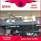 玻璃闭门器无冲孔办公室无框门自动闭门器液压缓冲阻尼器