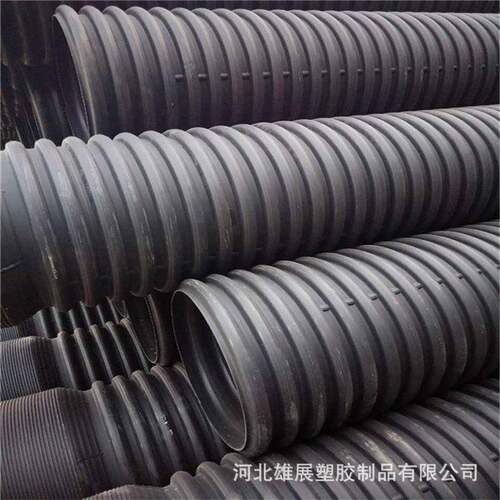 PE钢带波纹管DN600大口径排污波纹管市政工程排污管增强波纹管