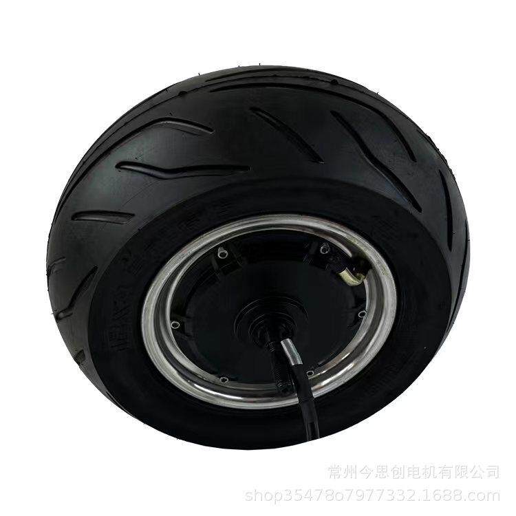 12寸新款大功率真空胎轮毂电机碟刹滑板车电动车电机48V60V72V96V