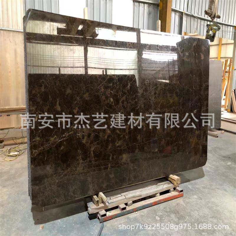 天然大理石板材啡色深啡网浅啡中国啡网石材加工飘窗门槛石