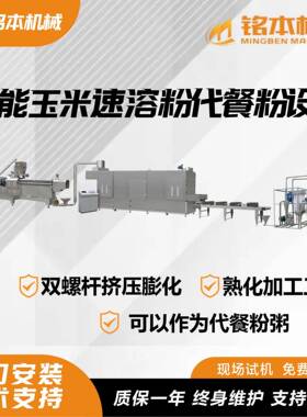 智能玉米速溶粉餐粉设备不锈钢双螺旋设备燕麦粉豆浆粉生产设备