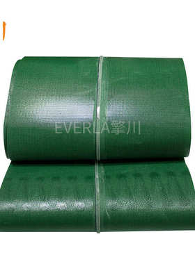 透明轻薄 表面涂pvcpu胶绿色条6mm轻型0输送带传送带中间.加导pvc