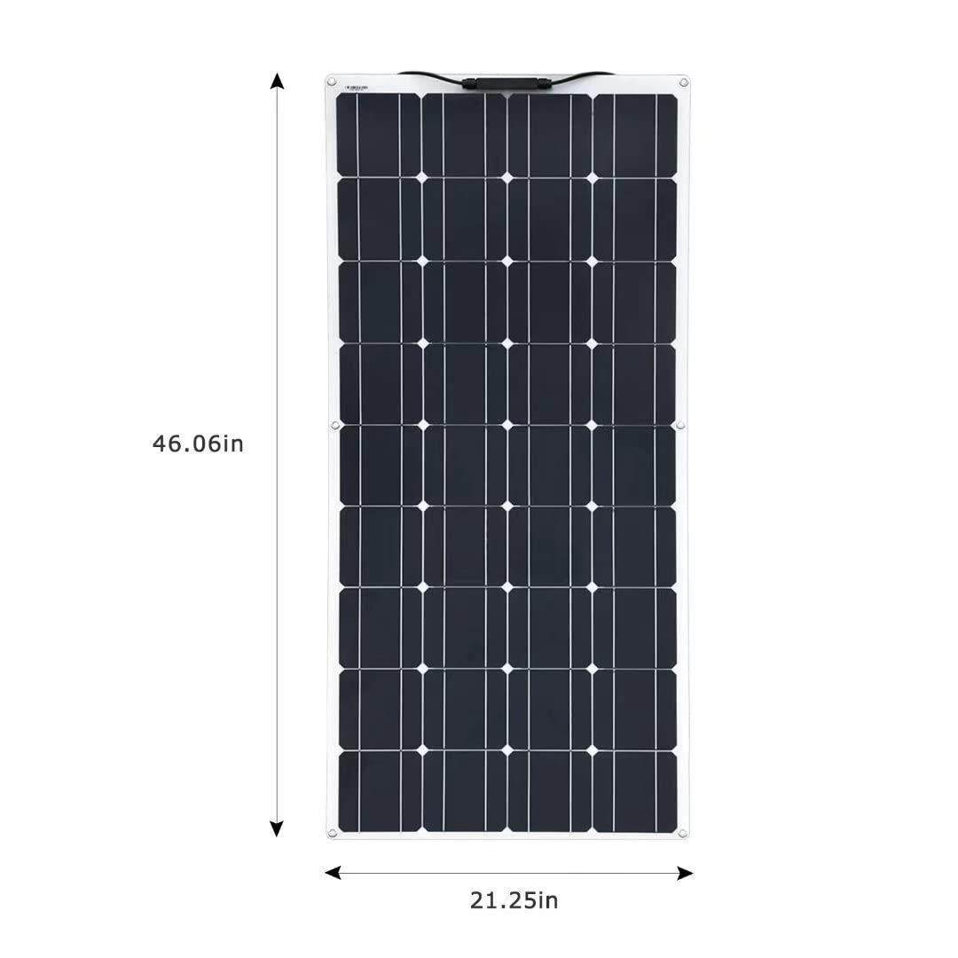 300W 4PCS 柔性太阳能电池板组件 家用太阳能电池板 配40A控制器